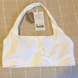 NWT BuffBunny Revolution Halter Sports Bra in White